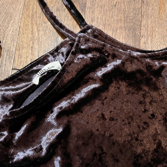 NWOT Girls Velvet Dress - Picture 2 of 2